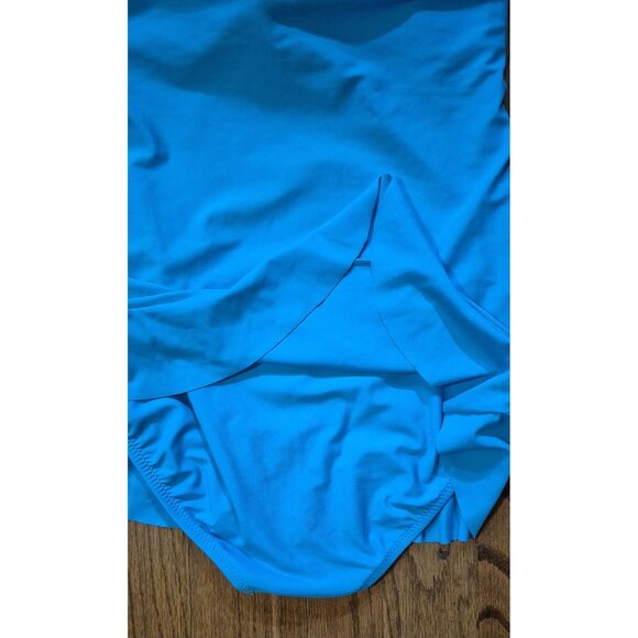 ABS By Allen Schwartz Slimming Skirted One-piece Swimsuit Women's Size 8 - Picture 4 of 6